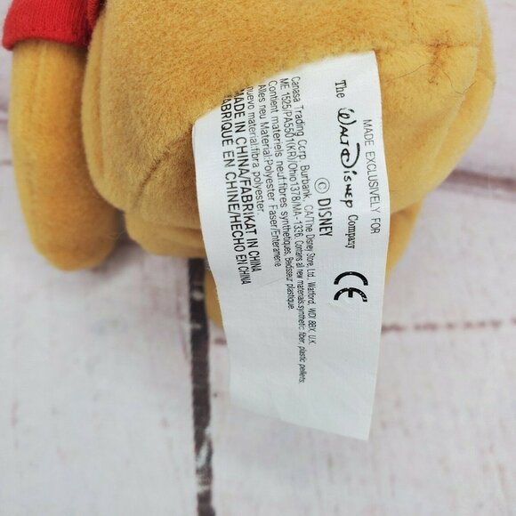 Christmas Winnie the Pooh 8" Plush Toy with Santa Hat – Holiday Bean Bag Collect - Picture 6 of 8
